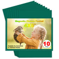 CHUNNIAO Green Magnetic Picture Frame 4X6 for Refrigerator 10 Pack,Photo Magnets Sleeves