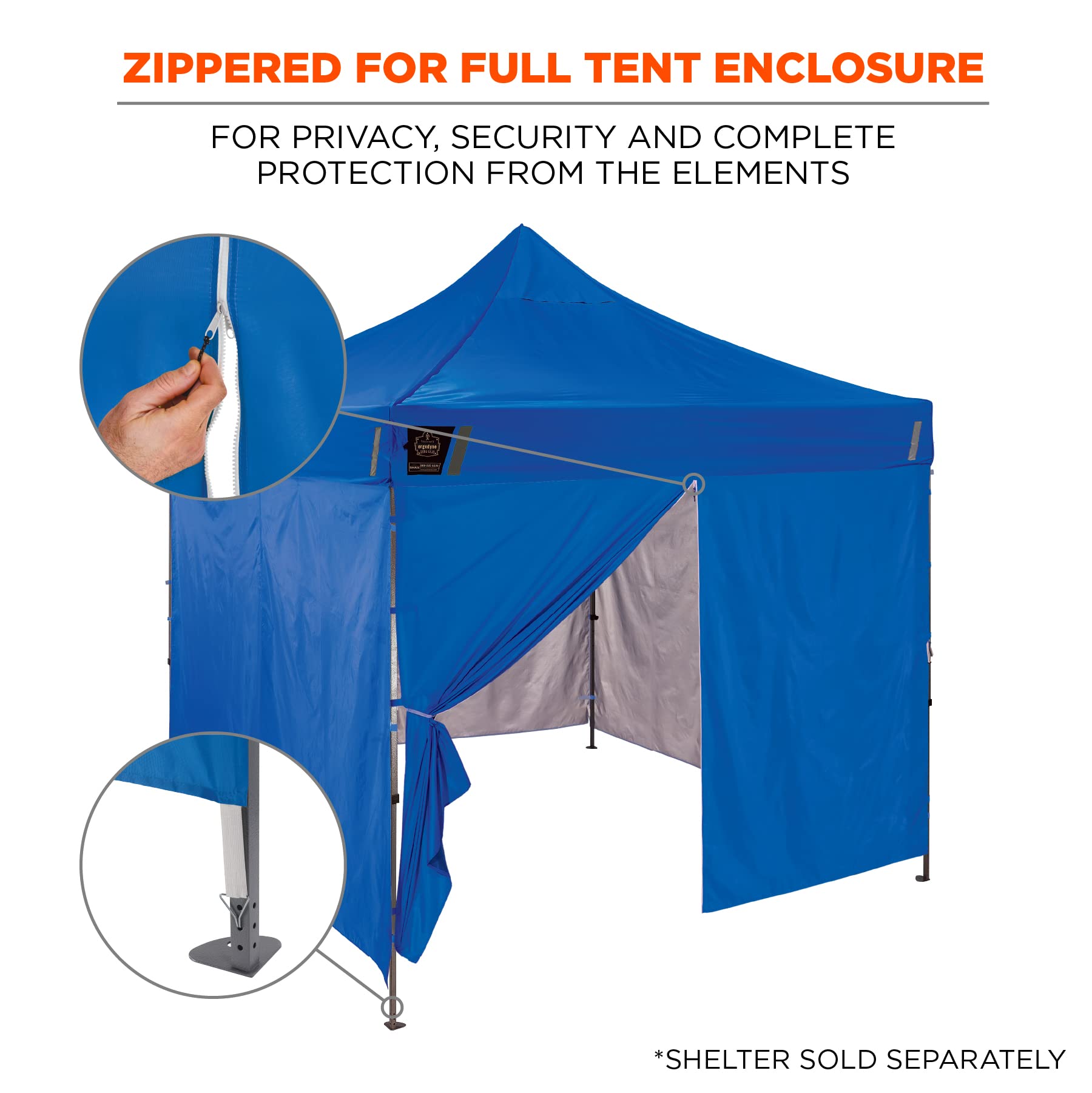 Ergodyne 6096 Pop-Up Tent Sidewall - Thumbnail 3