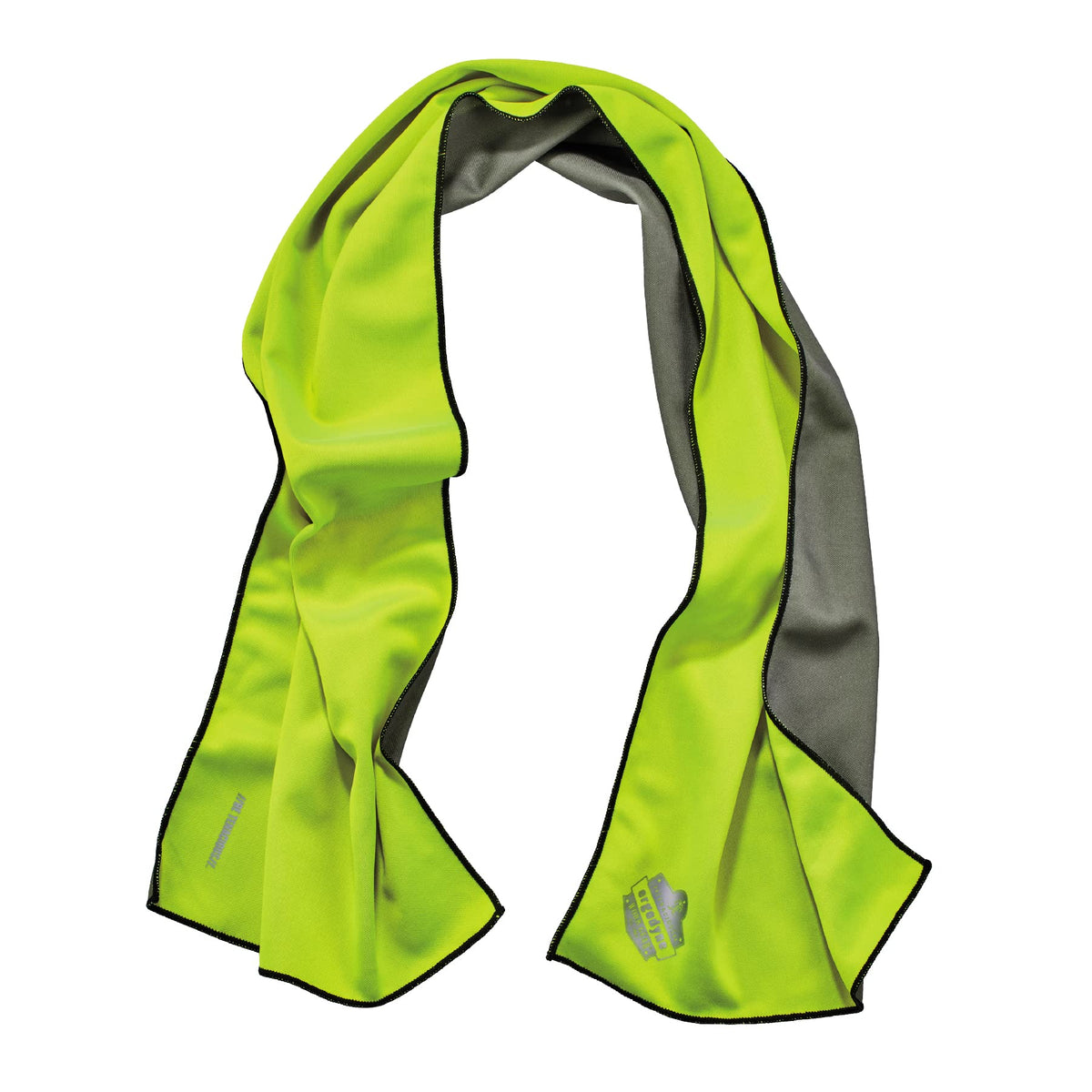 Ergodyne Chill Its 6602MF Cooling Towel, Soft Microfiber Material, UPF 50+,Lime,41&quot; x 9.84&quot;