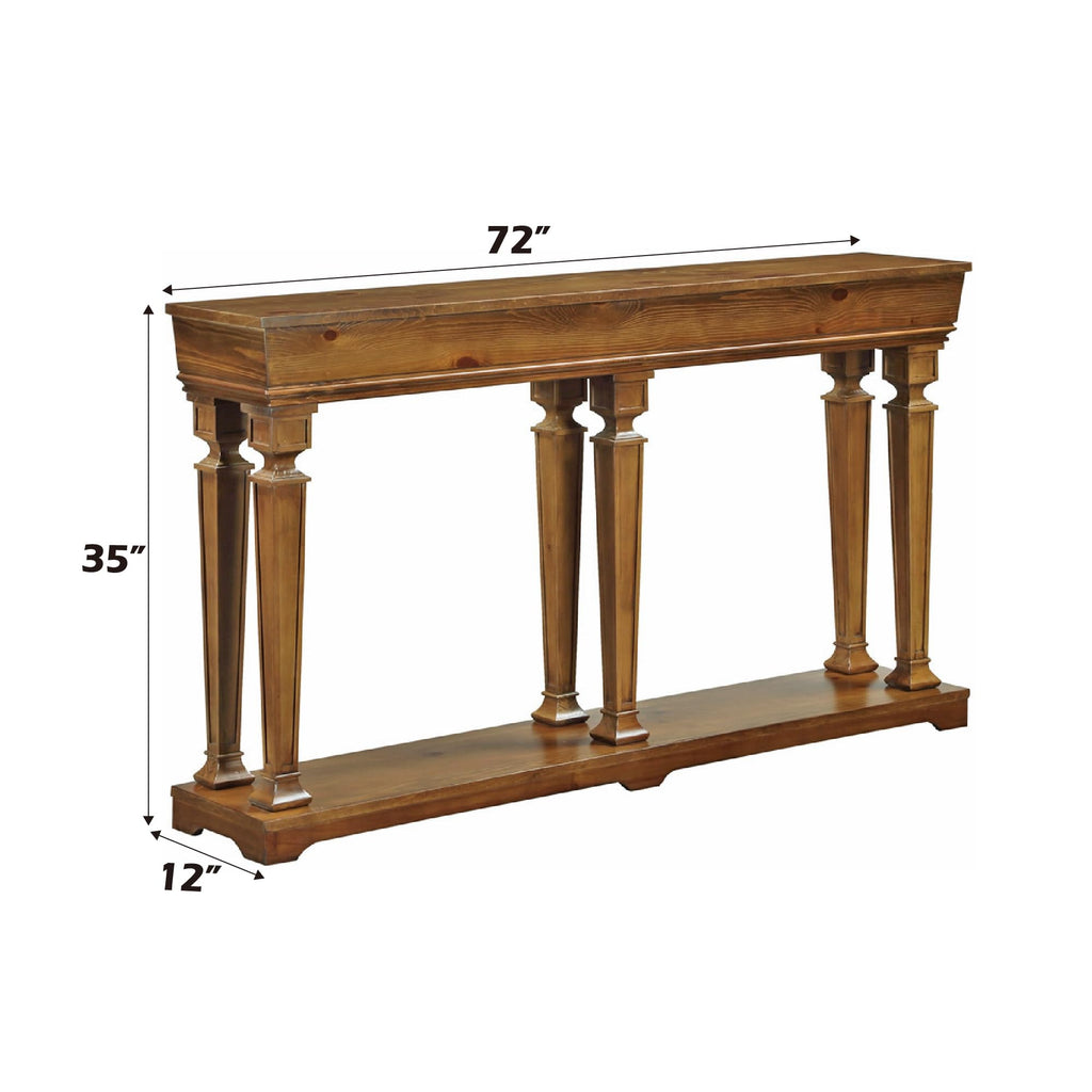 Acme Garrison 72" Console Table In Oak