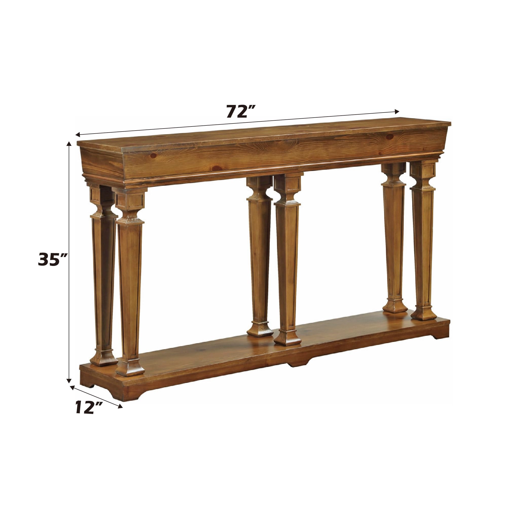 Acme Garrison 72" Console Table In Oak