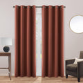 KOUFALL Decorative Blackout Curtains for Bedroom Sliding Glass Door 2 Panels,Boho Earth Tone Curtains for Living Room Decor,90 I