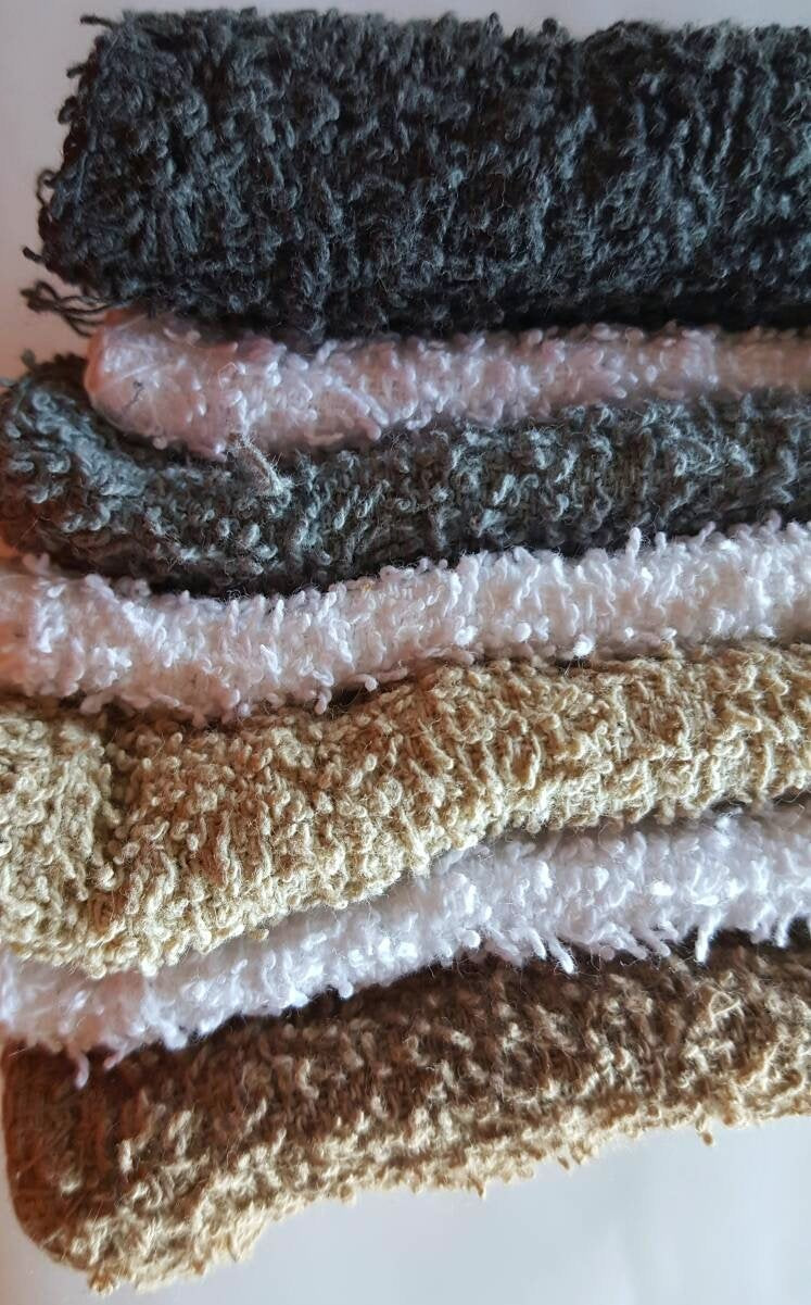 Mainstays 18 Pack Assorted Cotton Terry Thin Washcloths Rags (Bwwgb)