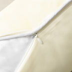Phantoscope Pack Of 2 Outdoor Waterproof Solid Throw Decorative Pillow Cover Decorative Square Outdoor Pillows Cushion Case Patio Pillows For Couch Tent Sunbrella (18''X18'', Cream Cheese)