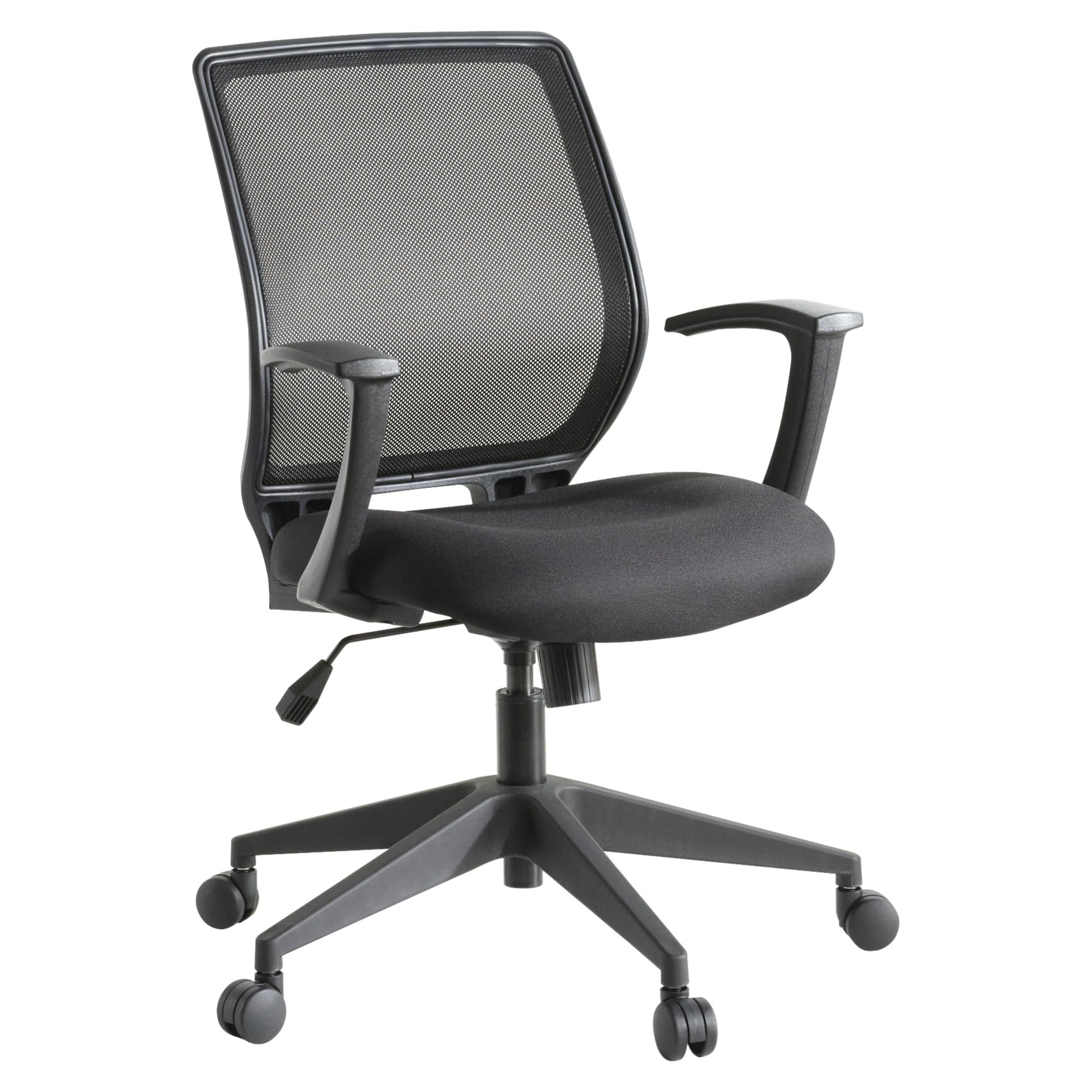 Lorell LLR84868 Executive Mid-Back Work Chair, Black