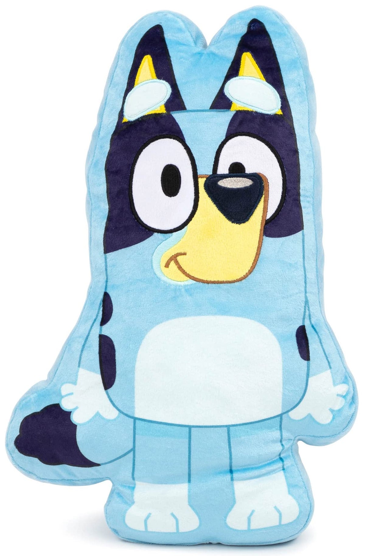 Jay Franco Polyester Bluey Shaped Decorative Pillow - Kids Super Soft Throw Plush Pillow - Measures 17 Inches (Official Bluey Pr