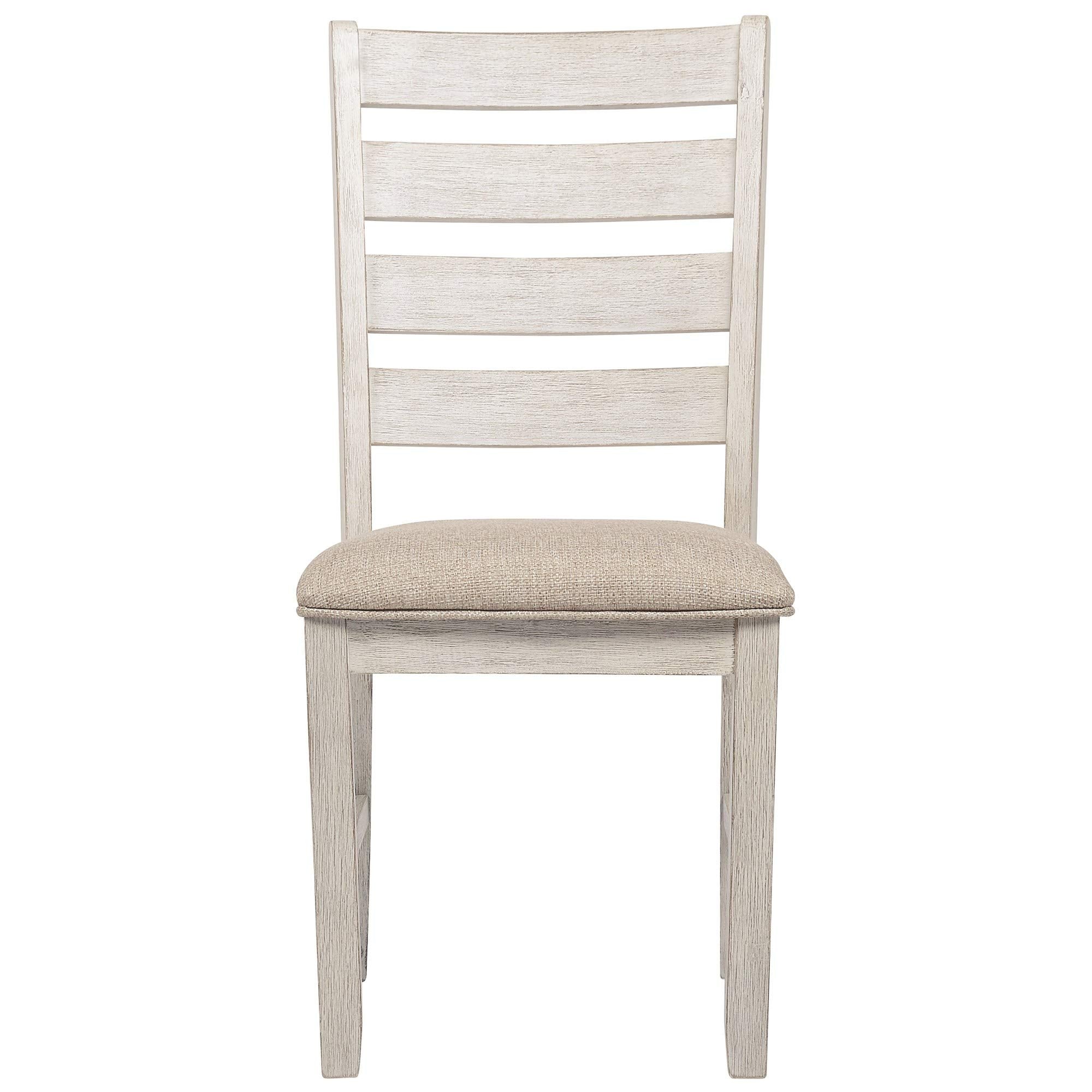 Benjara Fabric Dining Side Chair with Ladder Back