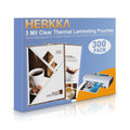 Herkka 300 Pack Laminating Sheets, Holds 8.5 X 11 Inch Sheets, 3 Mil Clear Thermal Laminating Pouches 9 X 11.5 Inch Lamination S