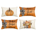 Avoin Colorlife Fall Pumpkin Home Sweet Home Throw Pillow Covers, 20 X 20 Inch Autumn Thankful Grateful Blessed Harvest Floral O