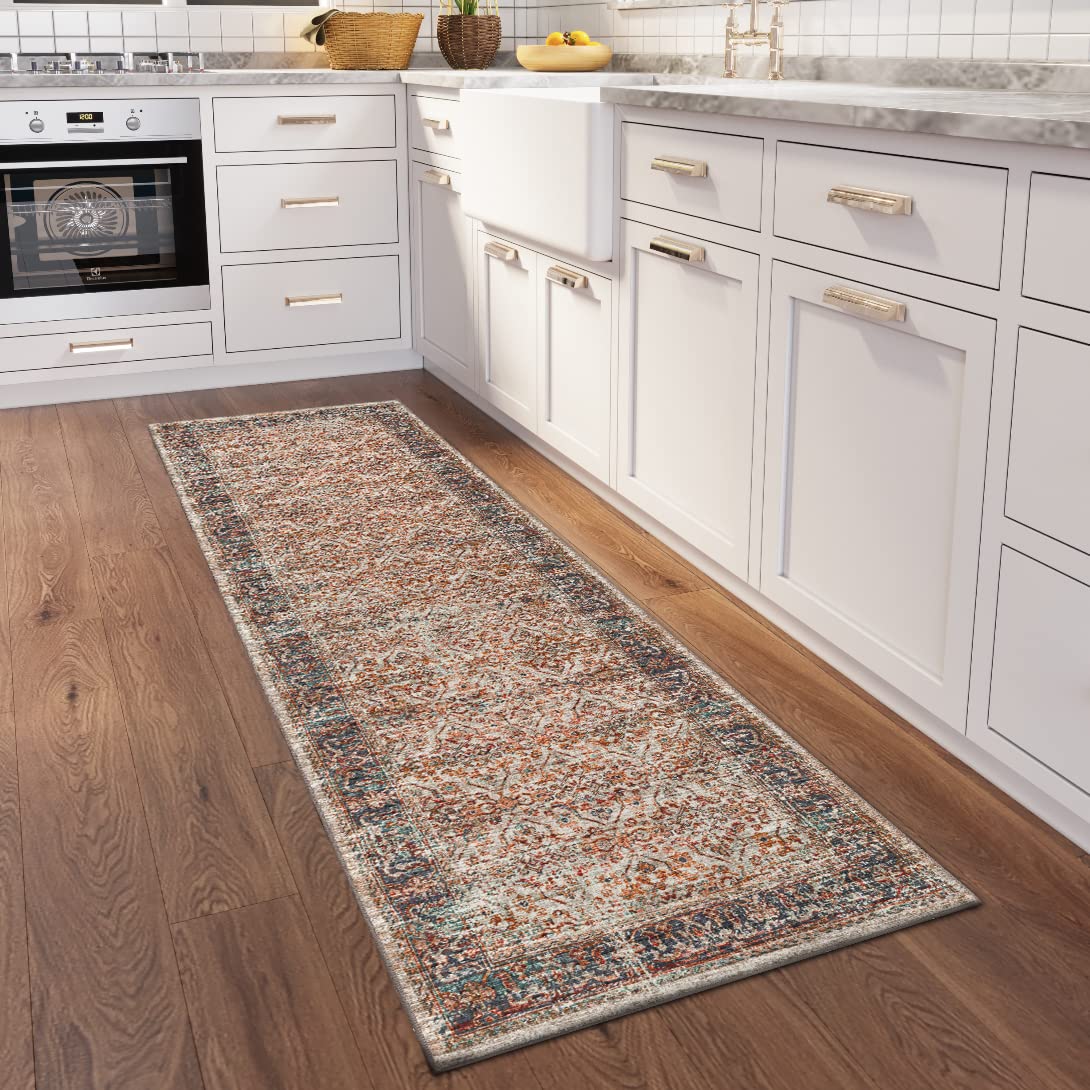 Dalyn Rugs Jericho Jc10 Linen 2'6&quot; X 12' Rectangle Soft Runner Rug, Easy Clean, Non Shedding, Bedroom, Entry, Living Room, Dining Room, Kitchen Rug