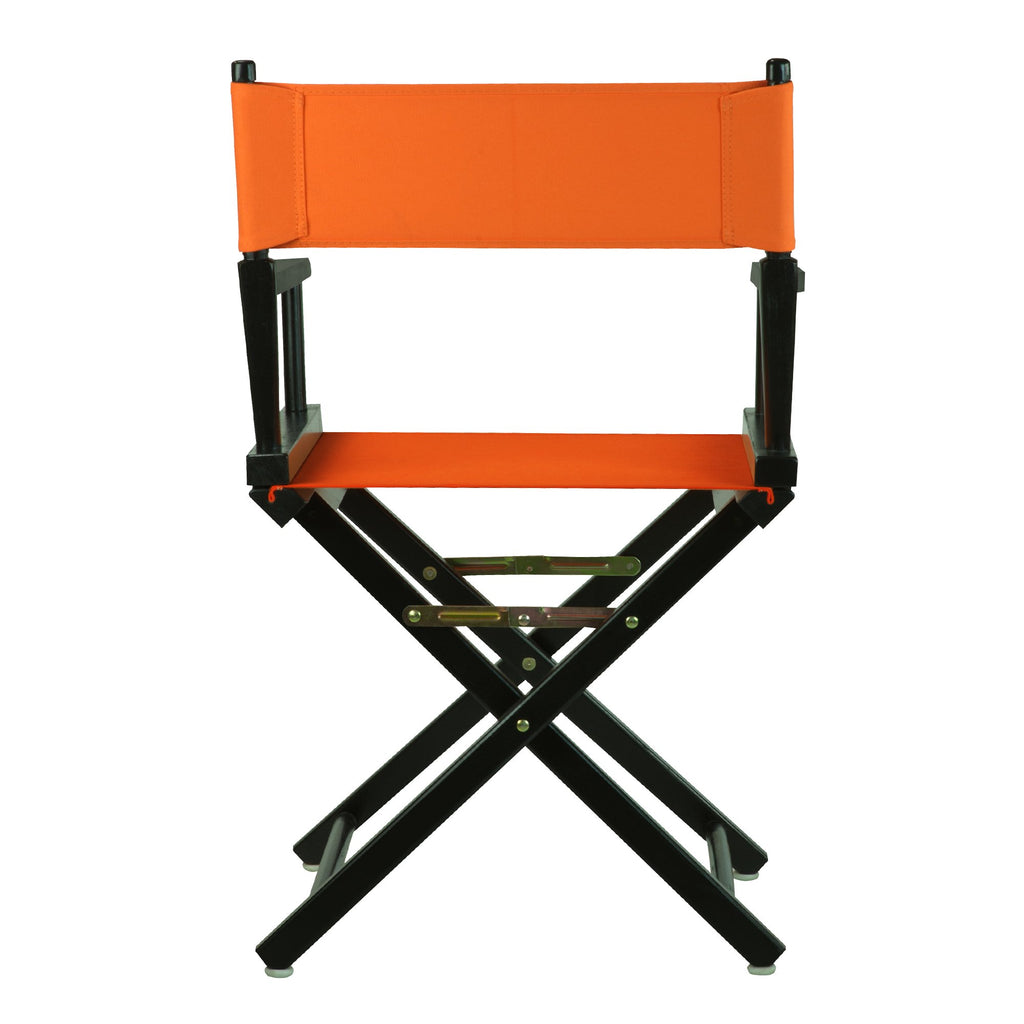 Casual Home 18" Director'S Chair Black Frame With Tangerine Canvas