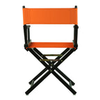 Casual Home 18" Director'S Chair Black Frame With Tangerine Canvas