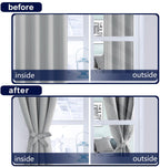 Hiasan Back Tab Blackout Curtains 2 Panels, Rod Pocket Curtains For Bedroom, Room Darkening Curtains For Living Room, Thermal In