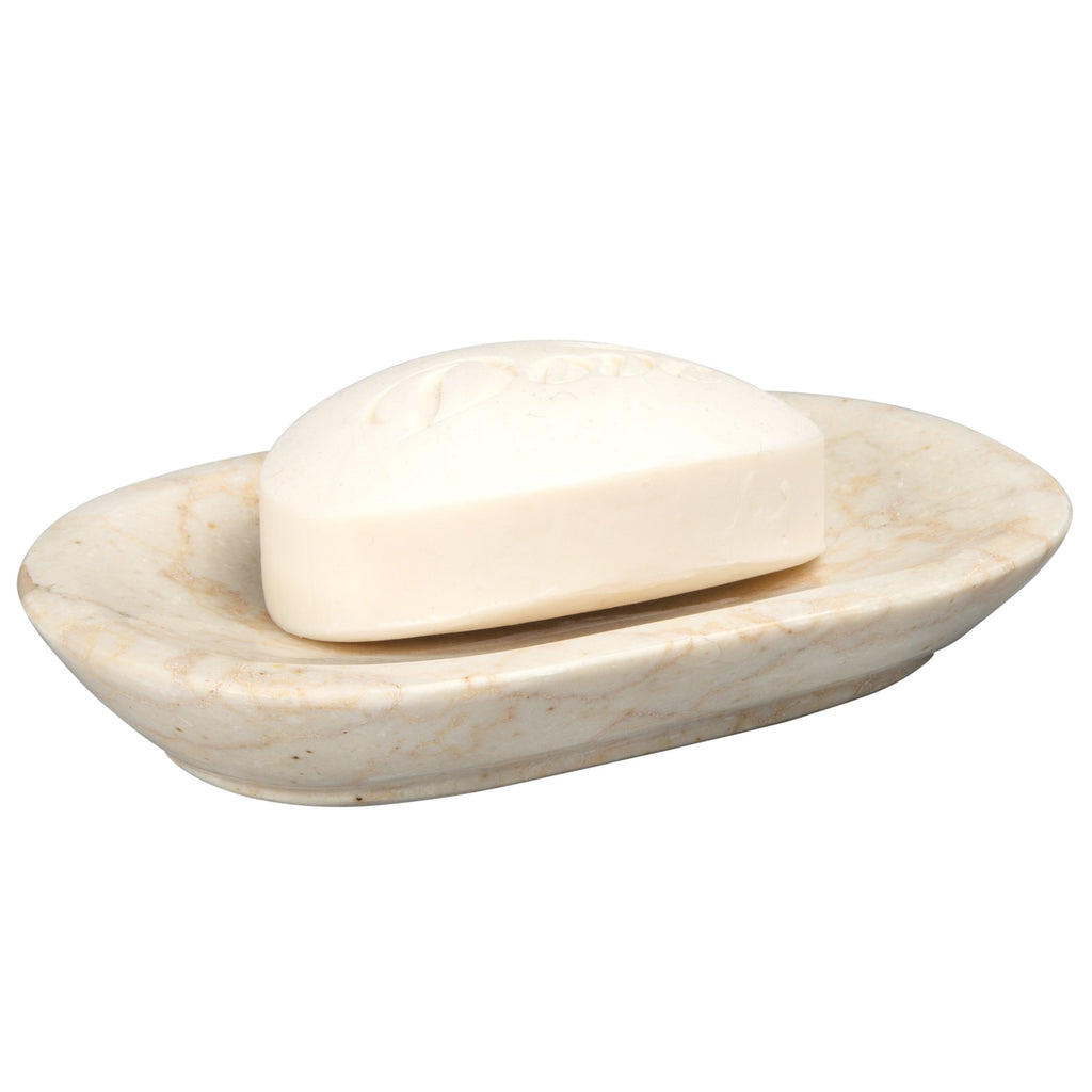 Creative Home Natural Champagne Marble Bar Soap Dish Soap Tray Holder Accessories Tray For Bathroom Vanity Countertop Kitchen Si