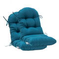 Qilloway Indoor/Outdoor High Back Chair Cushion For Adirondack,Spring/Summer Seasonal All Weather Replacement Rocking Chair Cush