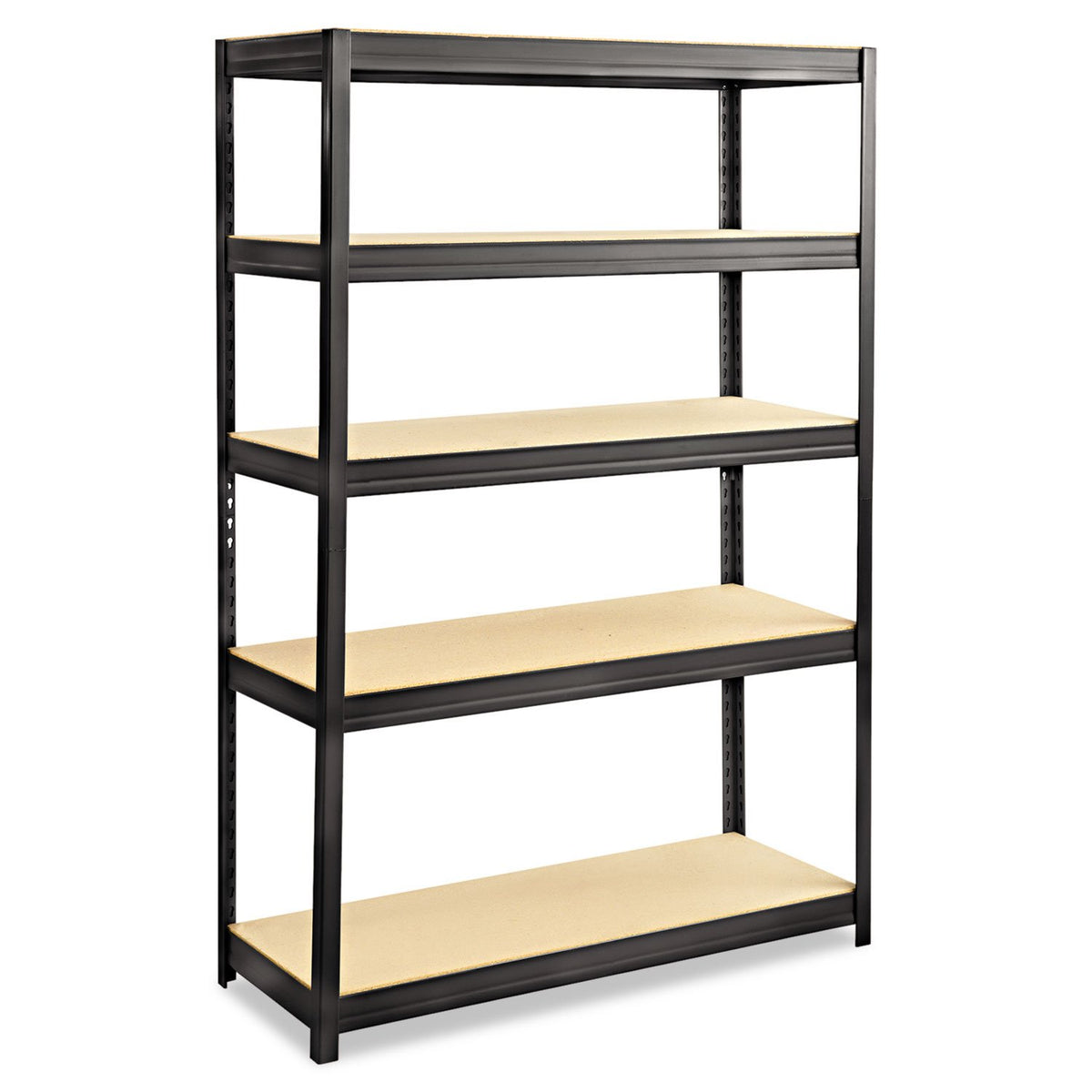 Safco 6246BL Shelving Unit, 48 x 18, Black