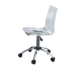 Steve Silver Co Kinsley Swivel Upholstered Desk Chair, 360-Degree Swivel, Smooth-Rolling Casters Chair, Adjustable, Home, Make-Up, Bedroom, Tweed Fabric, 21" D x 25" W x 34" H, Grey