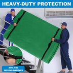 Ticonn Mattress Bags For Moving, Full Xl Mattress Cover For Moving, Heavy Duty, Full-Around Handle With Adjustable Buckles, Mattress Storage Bag & Moving Supplies (Green, Full Xl)