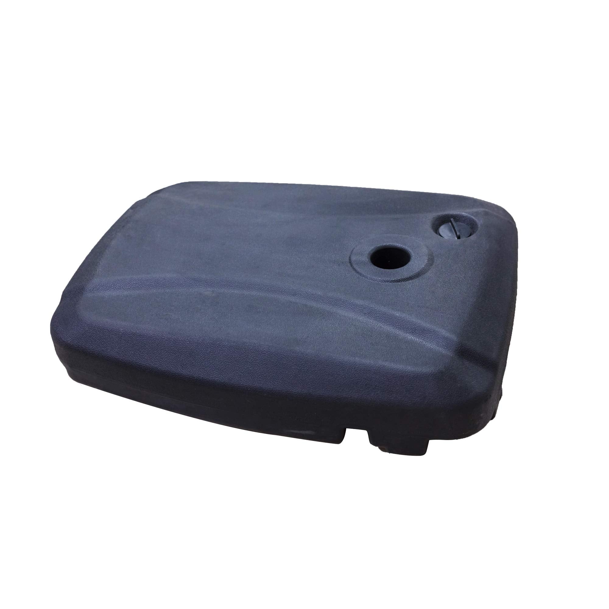 Lokatse Home Outdoor Umbrella Base Stand Plastic, Water Weighted Heavy Duty Base With Wheels Holder For Patio Umbrella (Black)