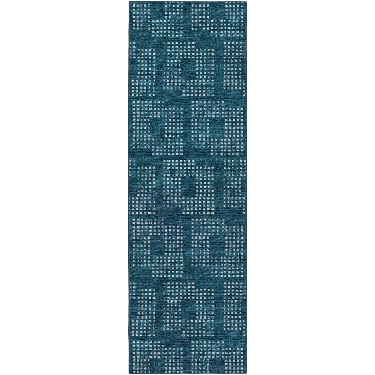 Delano Da1 Blue Transitional Rug Runner 2' 6&quot; X 8'