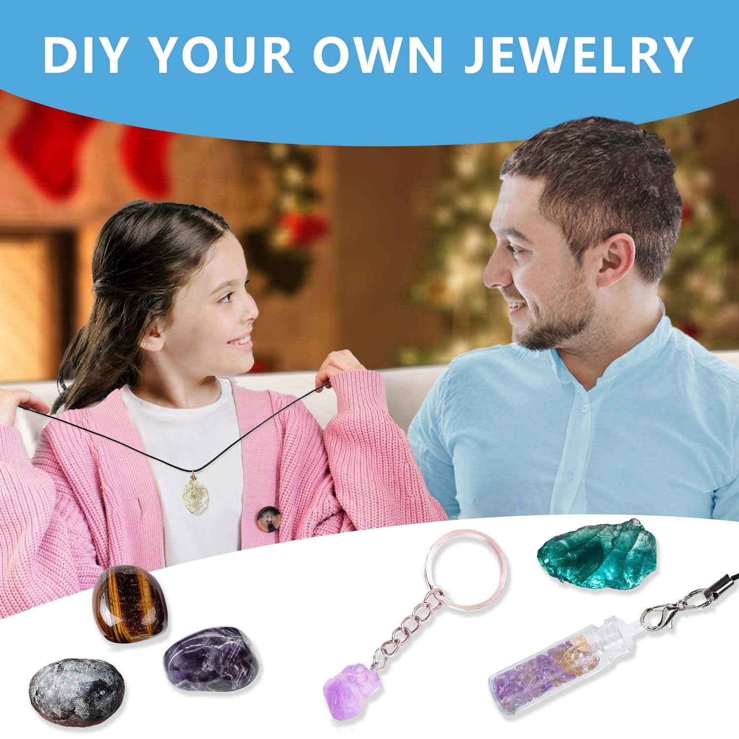 Advent Calendar 2024, Rock Collection Advent Calendar, Advent Calendars For Kids With 24 Gemstones, Minerals & Fossils, 24 Days