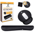 4Pc Wrist Rests For Keyboard And Mouse Pad Set - Memory Foam Cushion, Black - Ergonomic Wrists Hand Arm Rest Support For Laptop