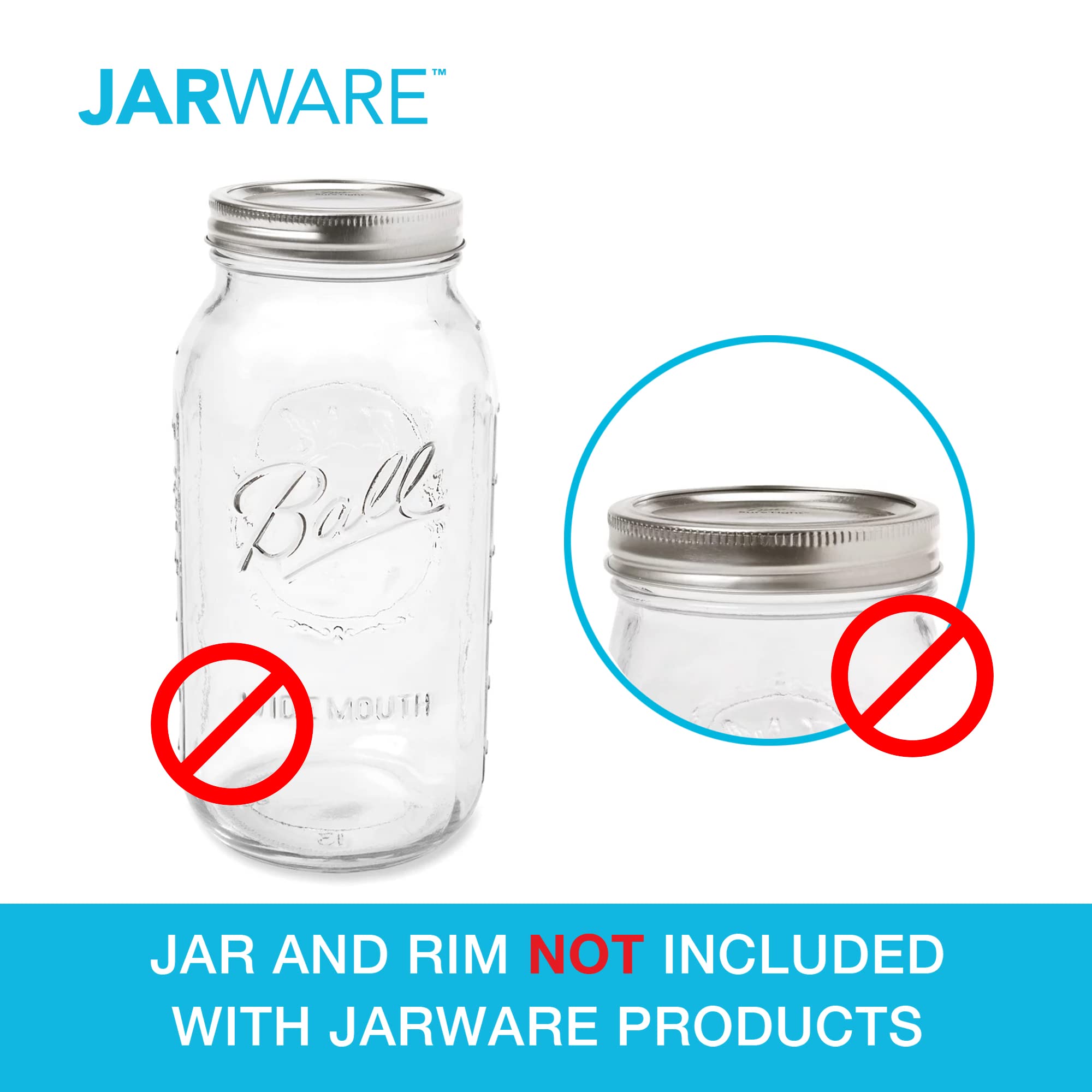Jarware Soap Pump For Regular Mouth Mason Jars, 6'', Black