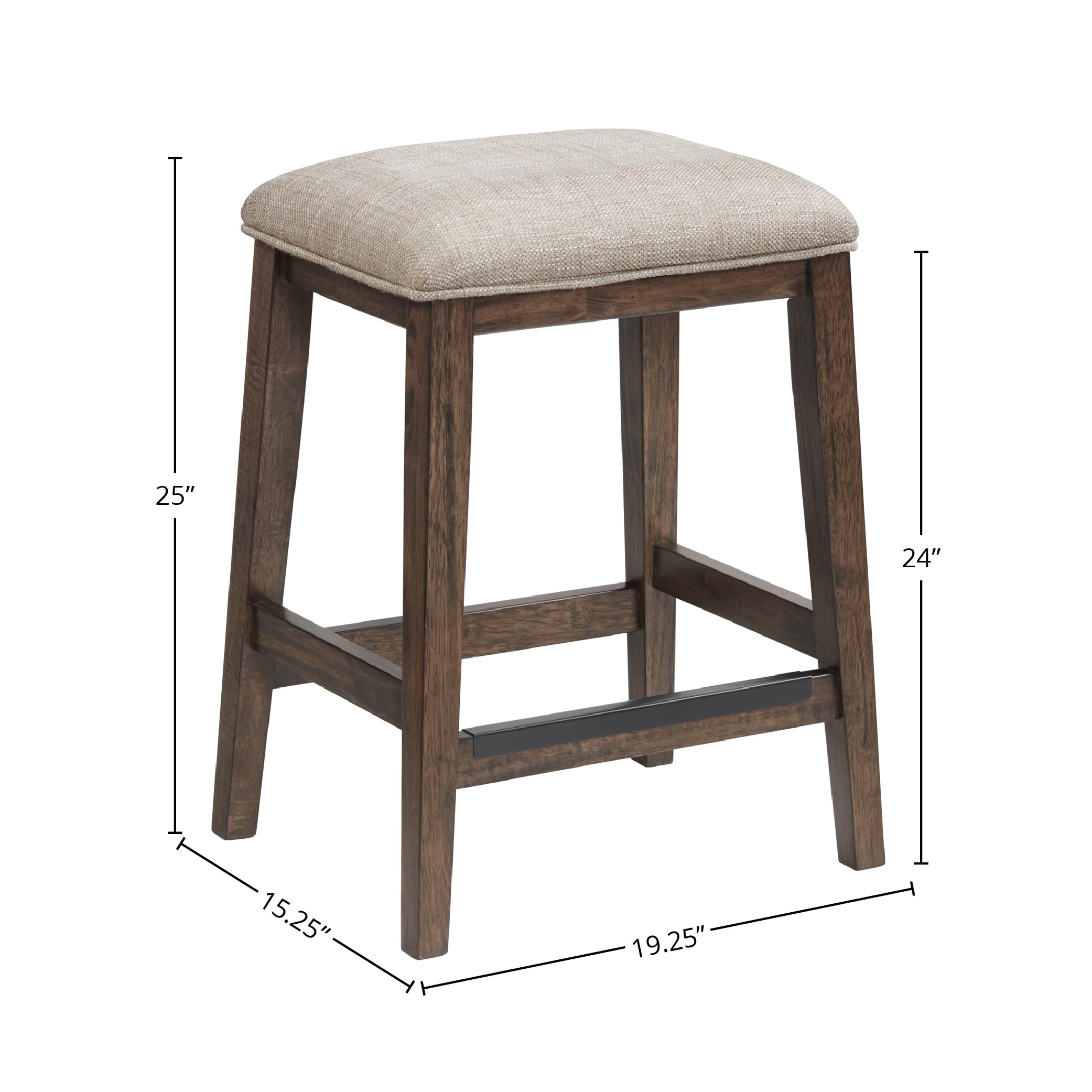 Intercon Kauai 24" Backless Counter Stool - Thumbnail 3