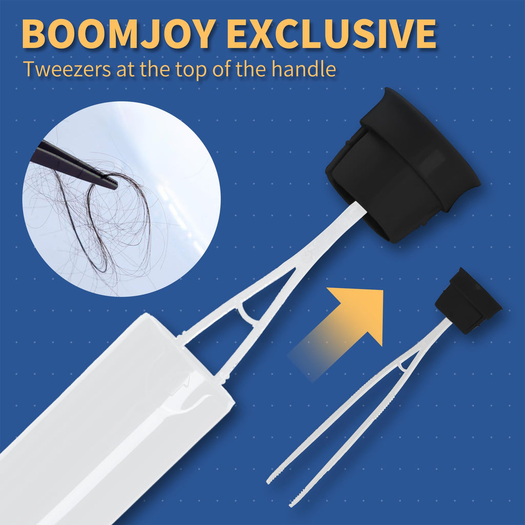 Boomjoy Toilet Brush And Holder Set 2 Pack, Silicone Toilet Bowl Cleaner Brush, Toilet Scrubber Brush With Tweezers For Bathroom