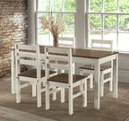American Furniture Classics Cottage Series Dining Table, Distressed White