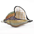 HomeRoots 9 Multicolor Large Conch Shell Art Glass