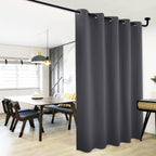 Nicetown Sliding Door Curtains, Wide Thermal Blackout Patio Door Curtain Panel, Sliding Door Drapes/Draperies With Grommet Top (Gray, W70 X L84)