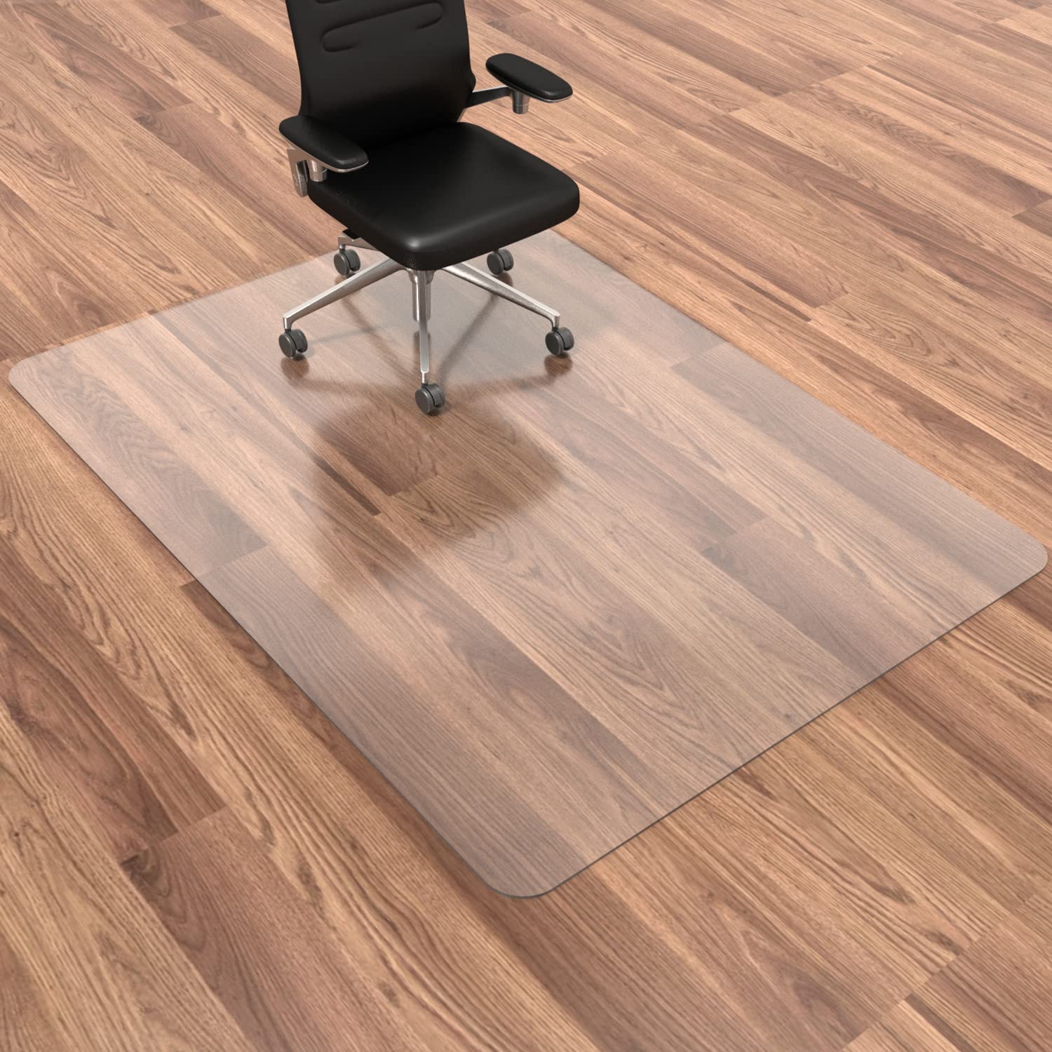 Homek Chair Mat For Hardwood Floor, 60   X 46    Office Chair Mat, Floor Mat For Office Chair, Clear Desk Chair Floor Mat For Co