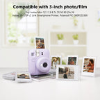 Hiyqin 2X3 Clear Photo Frames - 8 Pack Mini Photo Frames For Fujifilm Instax/Polaroid 3    Film - Instax Mini 12 11 9 8 7S 90 40