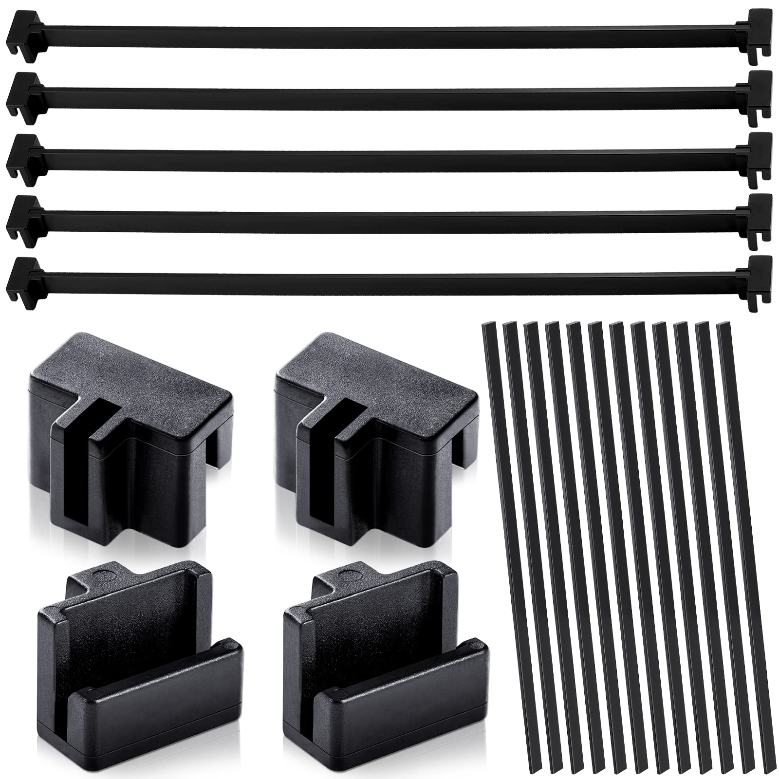 Epakh 36 Pcs Hanging File Rail And Clip Set Include 12 Hanging File Rails 24 Hanging File Rail Clip File Rails Hook Hanging Fold