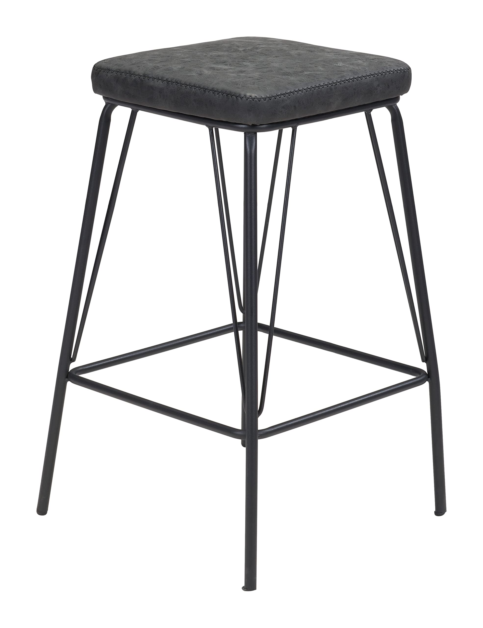 Zuo Samuel Counter Stool Vintage Black