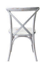 Commercial Seating Products European Wood Dining Chairs, 2-Pack, White Wash