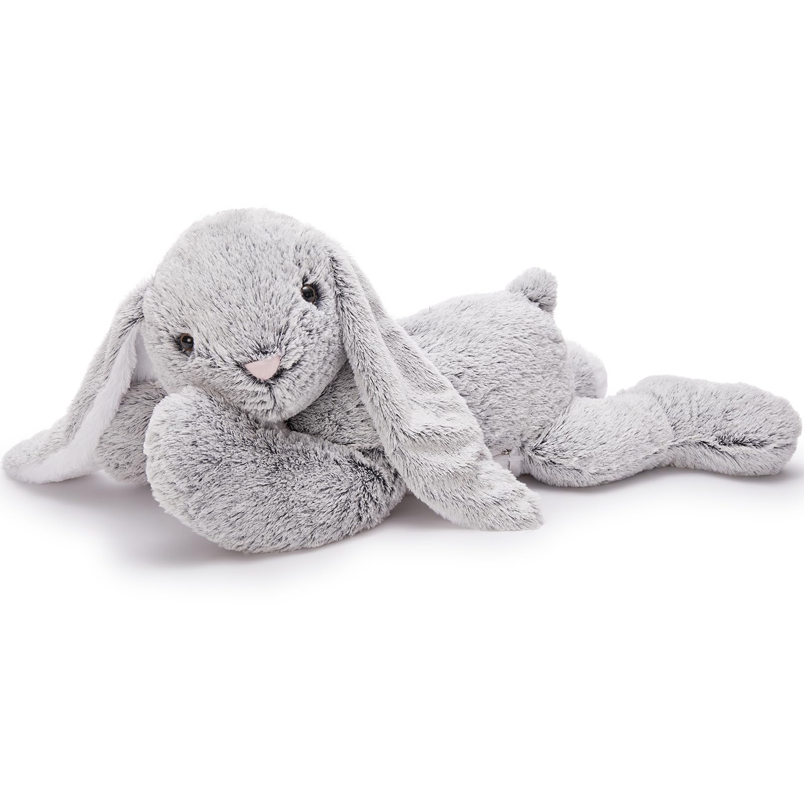 Beniny Giant Bunny Stuffed Animal 31', Large Easter Stuffed Bunny Plush Toy For Girls Boys Kids, Big Gray Rabbit Body Pillow Gi