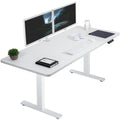Vivo Electric 60 X 30 Inch Standing Desk Workstation, Memory Controller Height Adjustment, 1B Series, White Top White Frame, Desk-Kit-1W6W-30