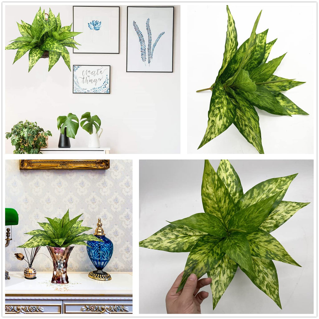 Artificial Agave Fake Plants, Faux Shrubs Grass Bushes Plant Plastic Flowers For Wedding Party Office Indoor Outdoor Room Yard G
