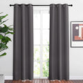 Nicetown Blackout Window Curtains 84 Inch Long - Grommet Top Room Darkening Thermal Insulated Solid Vertical Drapes For Bedroom/