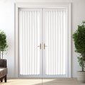 Vatge Pure White Sidelight Curtains - 50% Sunlight Blocking French Door Curtain For Privacy Side Curtains For Front Door, 1 Pane