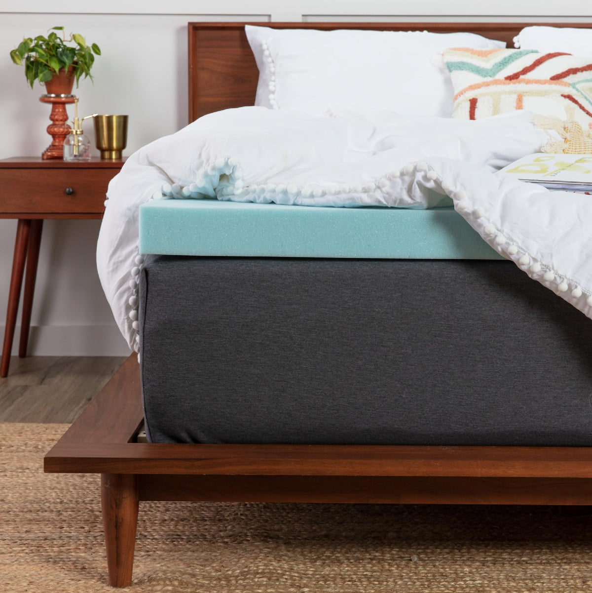 Viscosoft Twin Xl Memory Foam Mattress Topper - 3 Inch Cooling Extra Long Reflex Gel Mattress Pad - Perfect For College Dorms