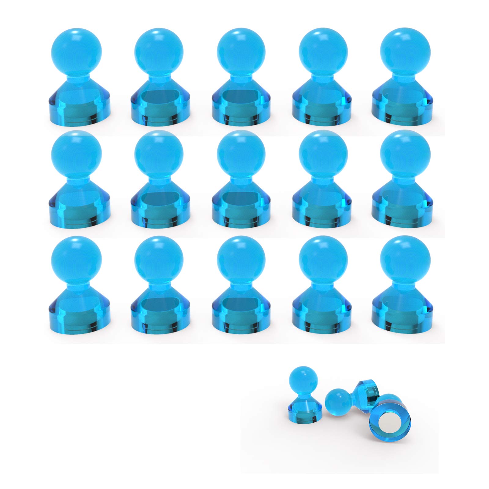 Ant Mag Magnetic Push Pins Strong Push Pin Magnets For Fridge Whiteboards Calendars Maps In School & Office Pack Of 18 Blue