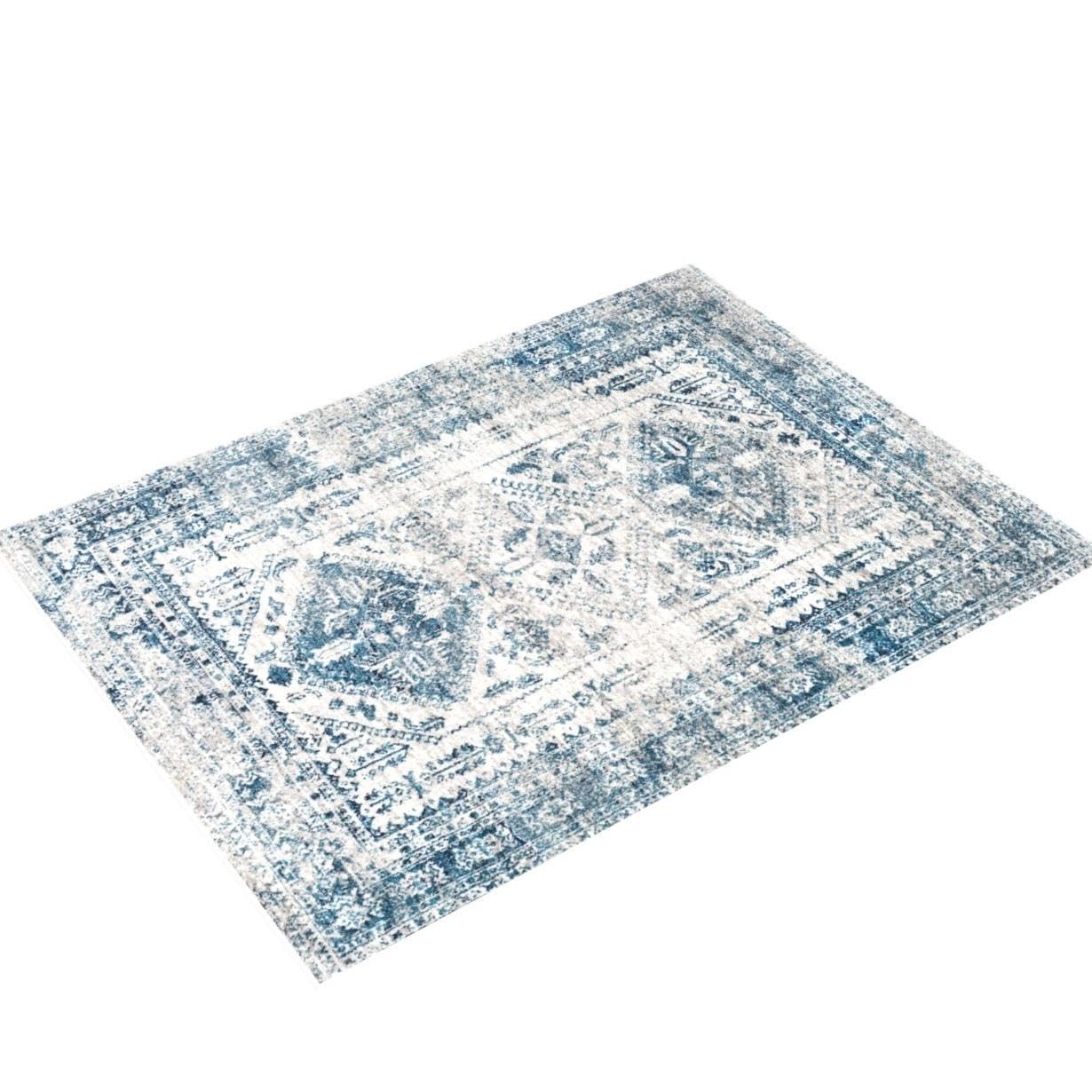 Livabliss Desta Vintage Oriental Area Rug,8'10'' X 12',Blue/White