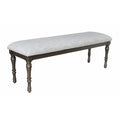 Steve Silver Linnett Bench, Gray