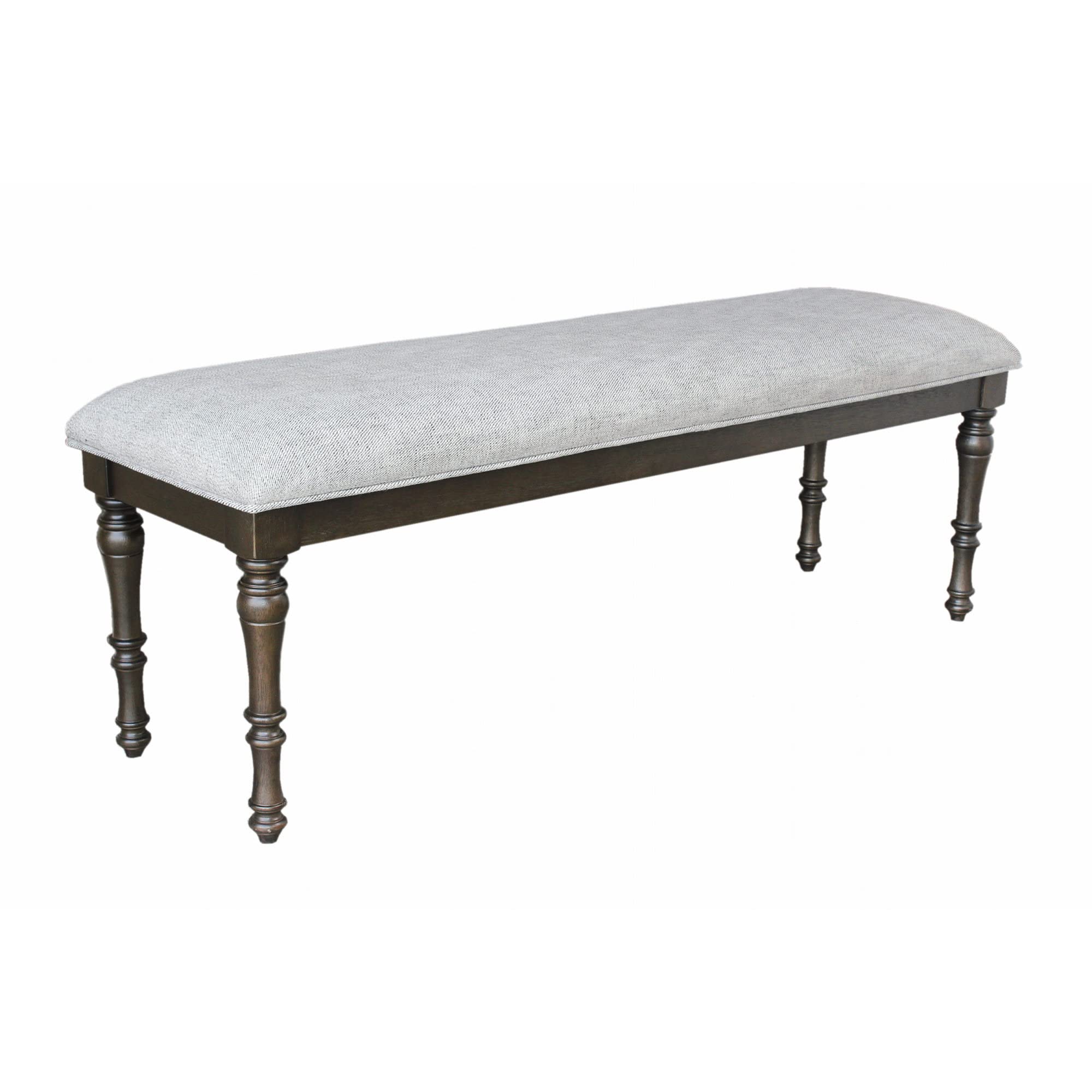 Steve Silver Linnett Bench, Gray