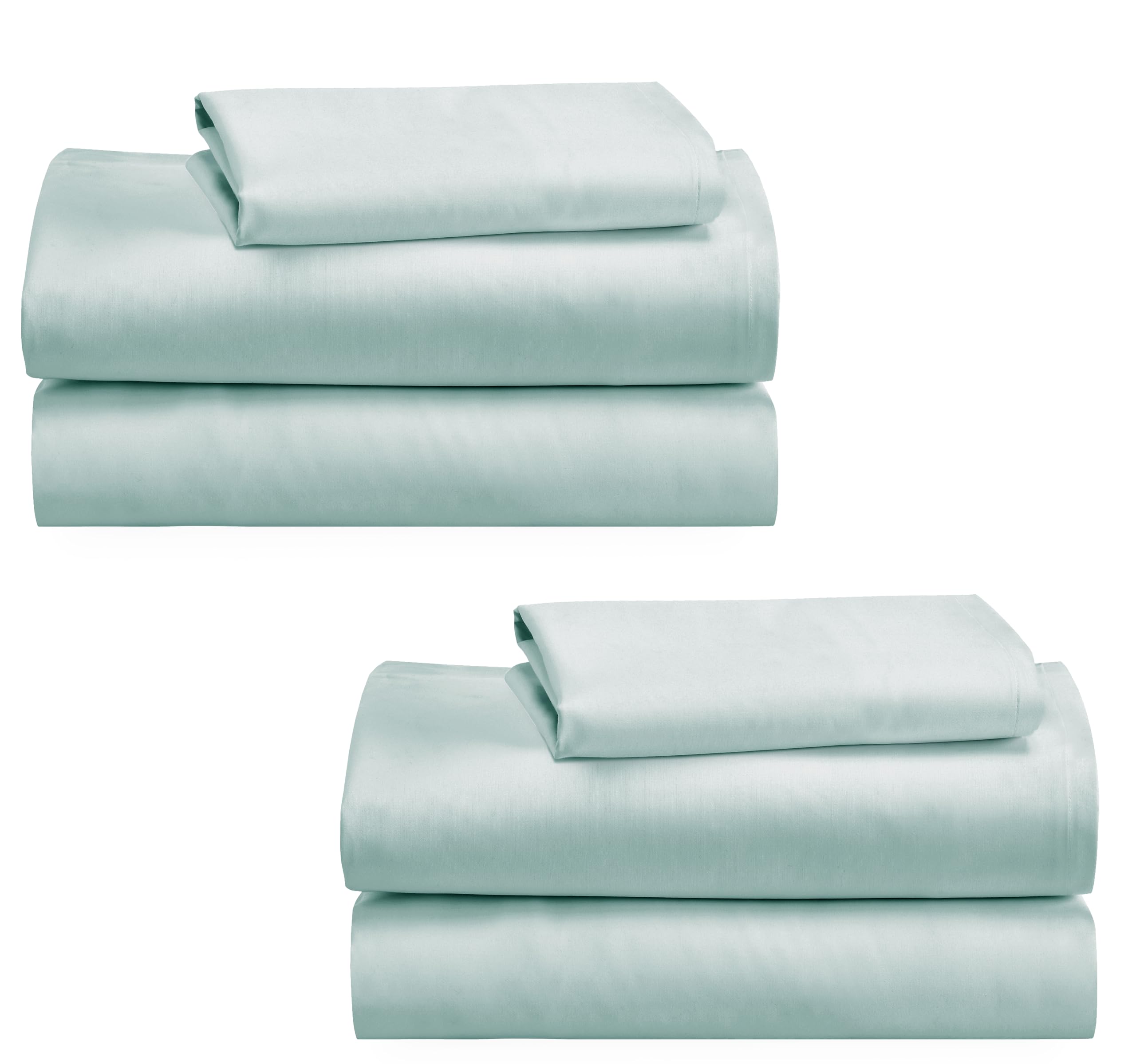 California Design Den 100% Cotton 2-Pack Twin Size Bed Sheets, Soft & Durable Twin Sheet Sets With Deep Pockets, Twin Sheet Set