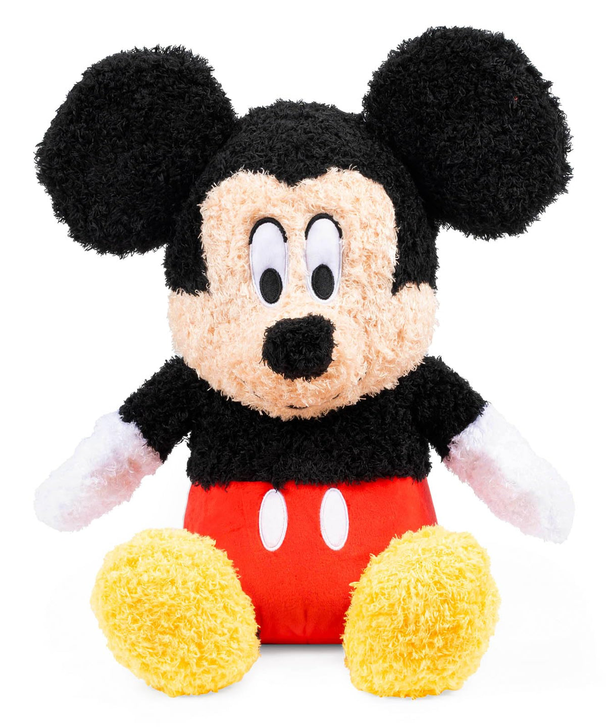 Disney Mickey Mouse Fuzzy Plush Pillow Buddy - Super Soft Stuffed Pillow - Polyester Microfiber, 15