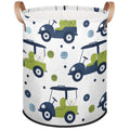 Golf Laundry Baskets,Round Large Hamper Basket,Collapsible Storage Basket Bins for Dirty Clothes Kids Toys Baby Blanket Organize